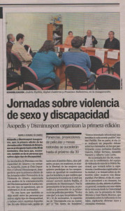 violencia genero 1ª jornadas disminuisport 2