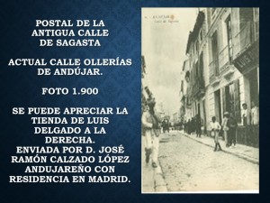 Postal Calle de Sagasta, actual Calle Ollerías