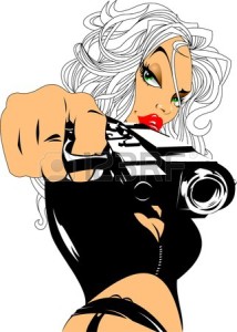 25250599-mujer-hermosa-con-el-arma-grande-negro-vector